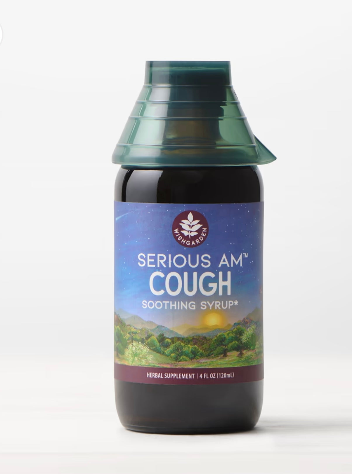 Wish Garden Serious Cough AM Soothing Syrup 4oz Jigger